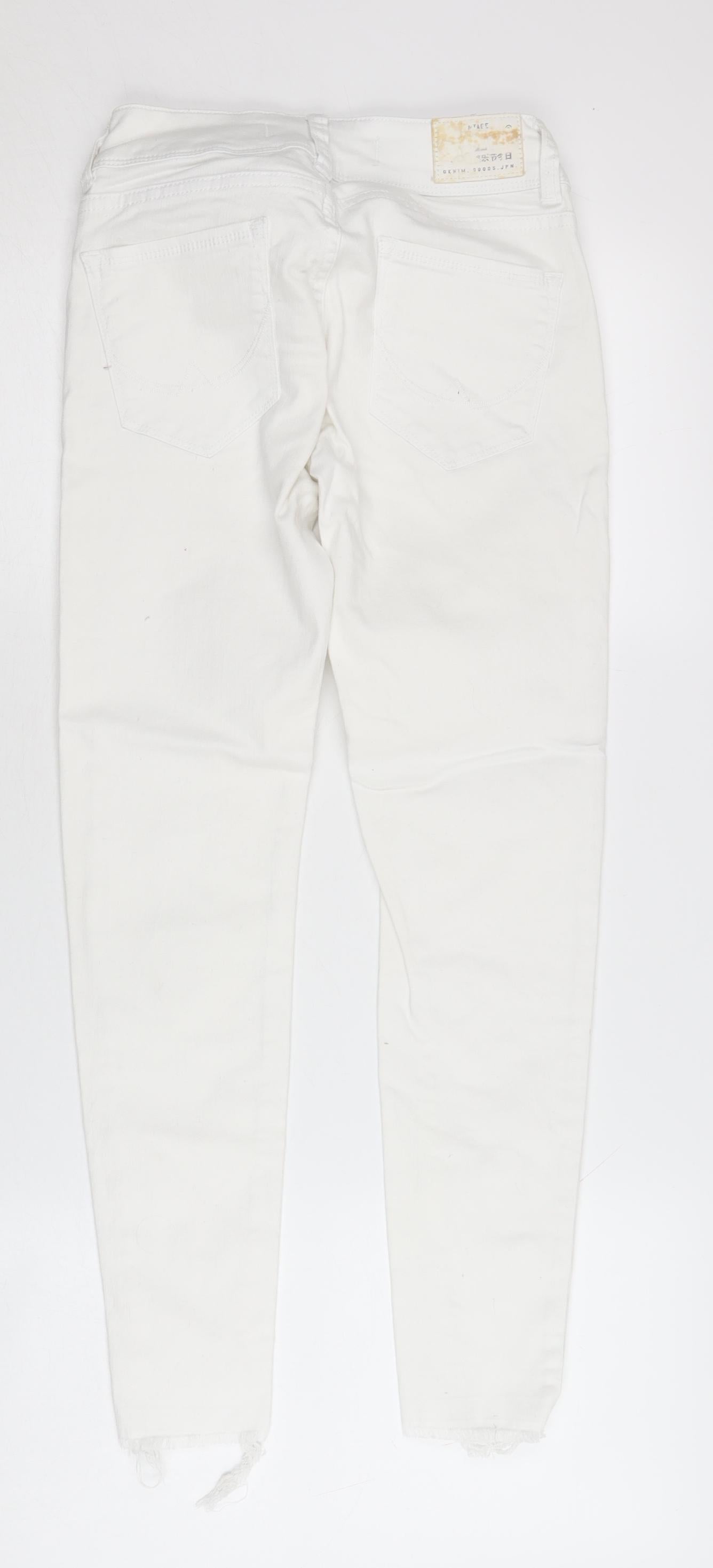 SuperDry Women's White Skinny Jeans Size 2XS