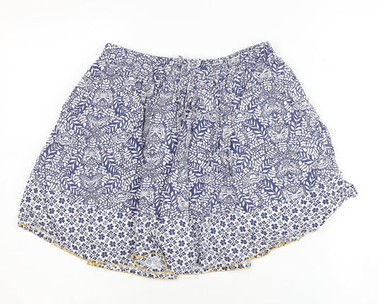 Fat Face Girls Blue Floral A-Line Skirt 12-13 Years Spring/Summer