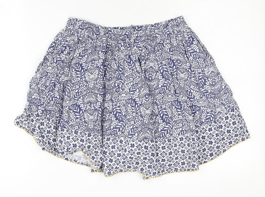 Fat Face Girls Blue Floral A-Line Skirt 12-13 Years Spring/Summer