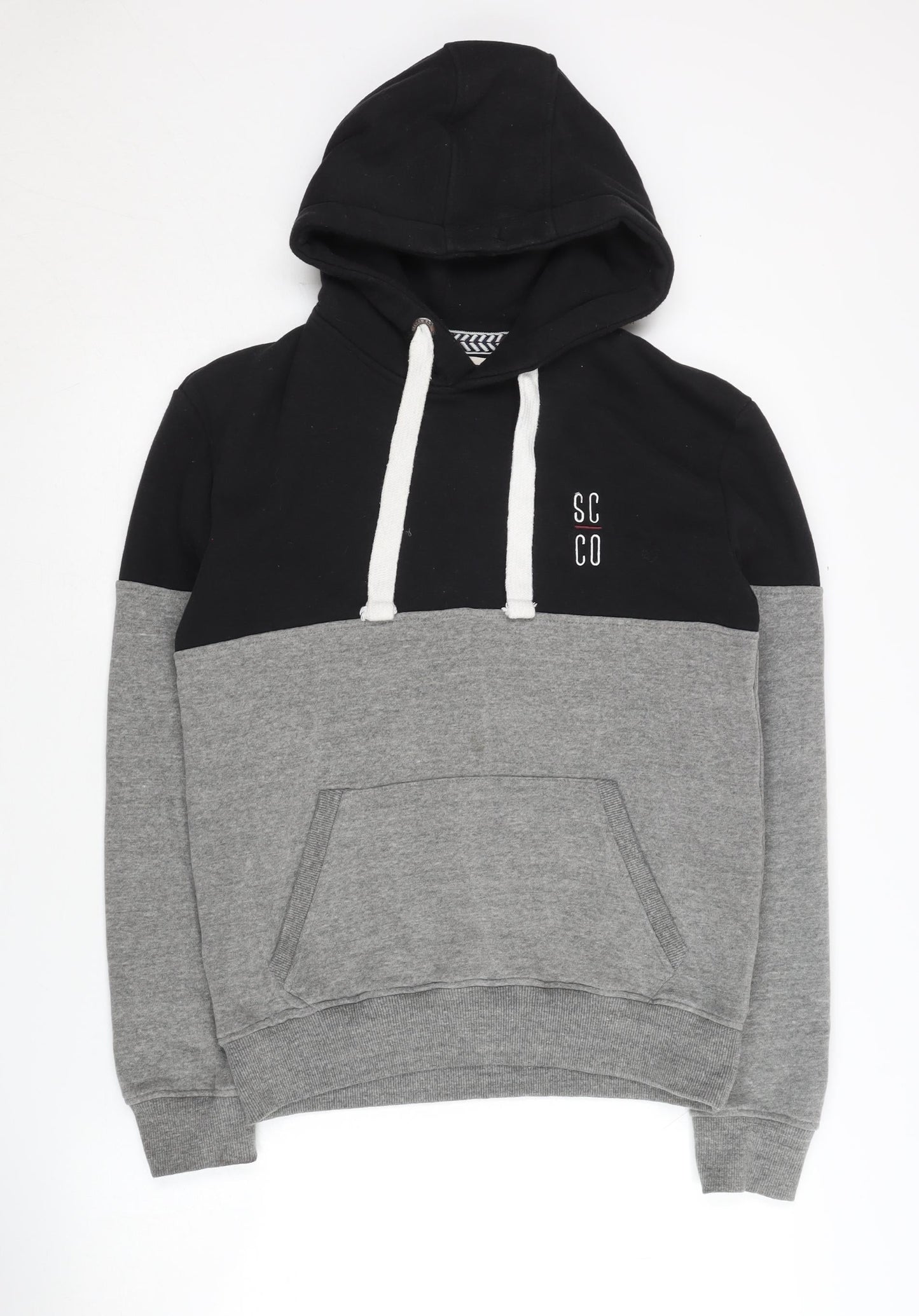 SoulCal & Co Men's Black Grey Pullover Hoodie S