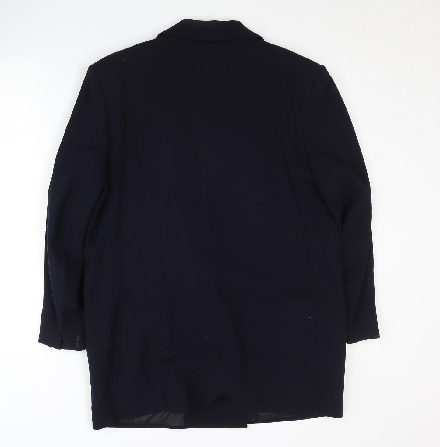 Alexon Women's Black Wool Blazer Size 12, Double-Breasted