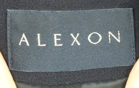 Alexon Women's Black Wool Blazer Size 12, Double-Breasted