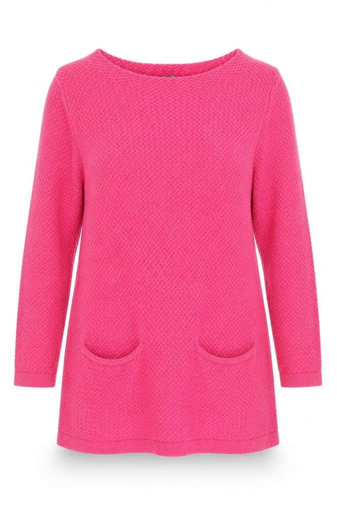Womens UK 10  Laura Ashley Pink Tunic Waffle-Knit