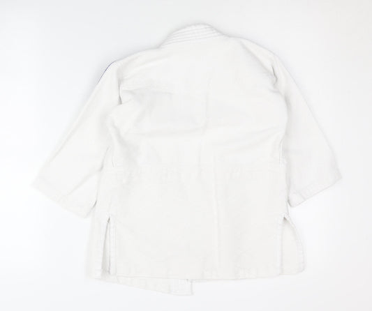 Adidas Boys White Martial Arts Jacket 4-5 Years