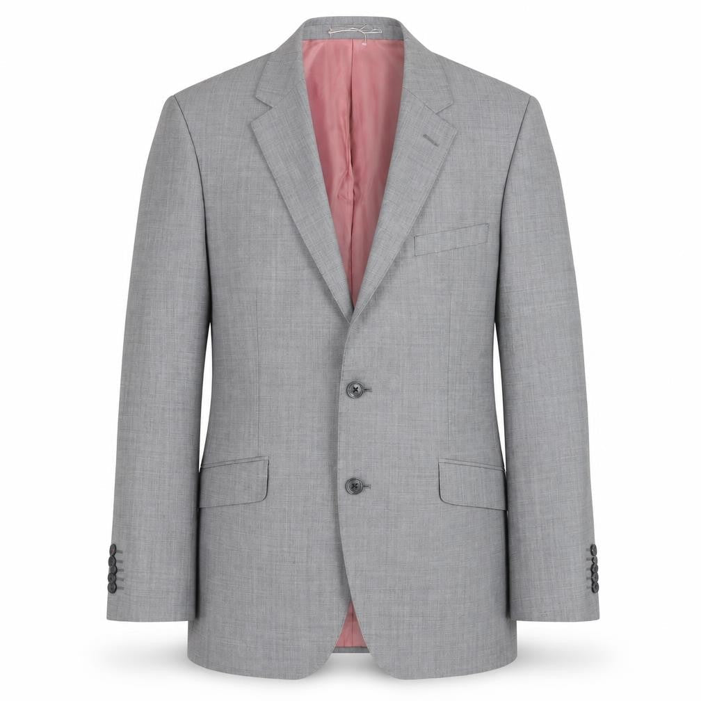 Mens 40 Chest Regular T.M.Lewin Grey Two-Button Blazer
