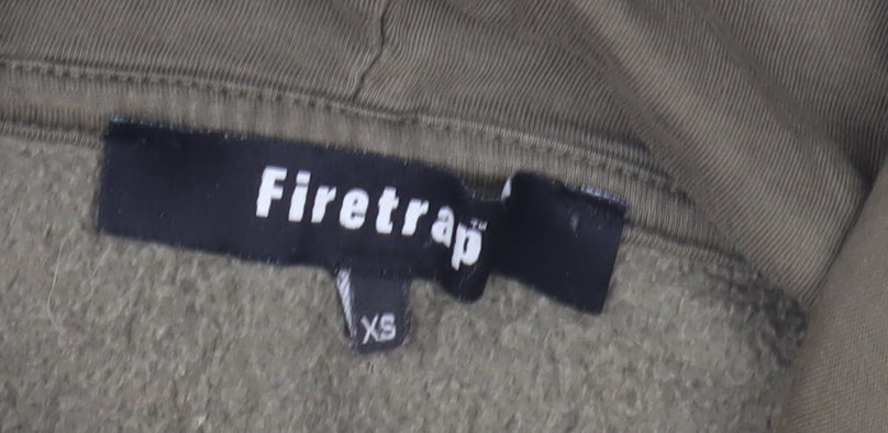 Firetrap Men's Green Pullover Hoodie XS