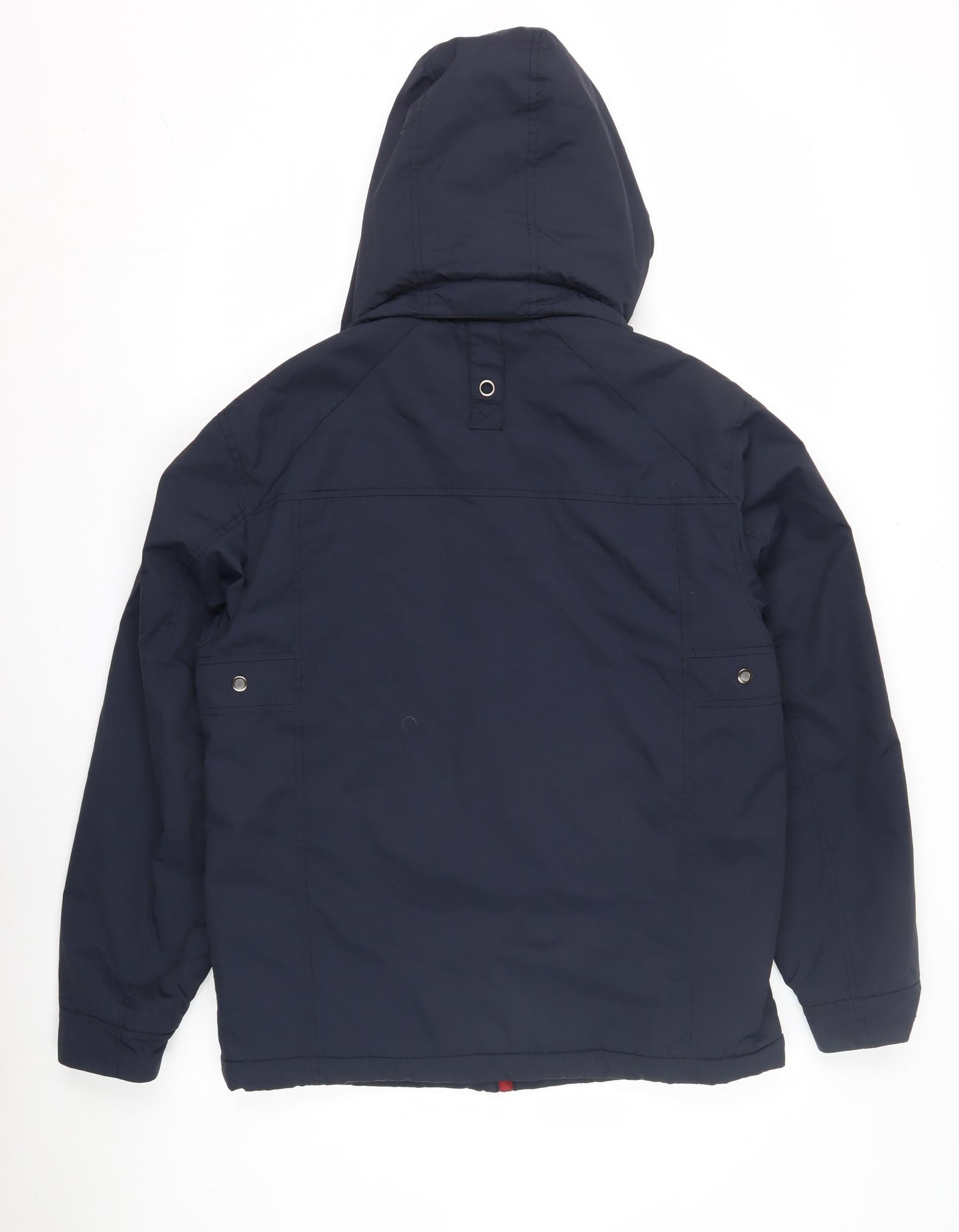 Maine New England Men's Blue Hooded Parka Jacket Size S