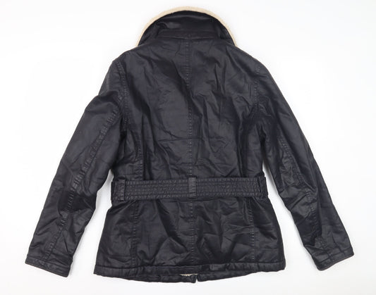 Marks and Spencer Black Women's Motorcycle Jacket Size 10