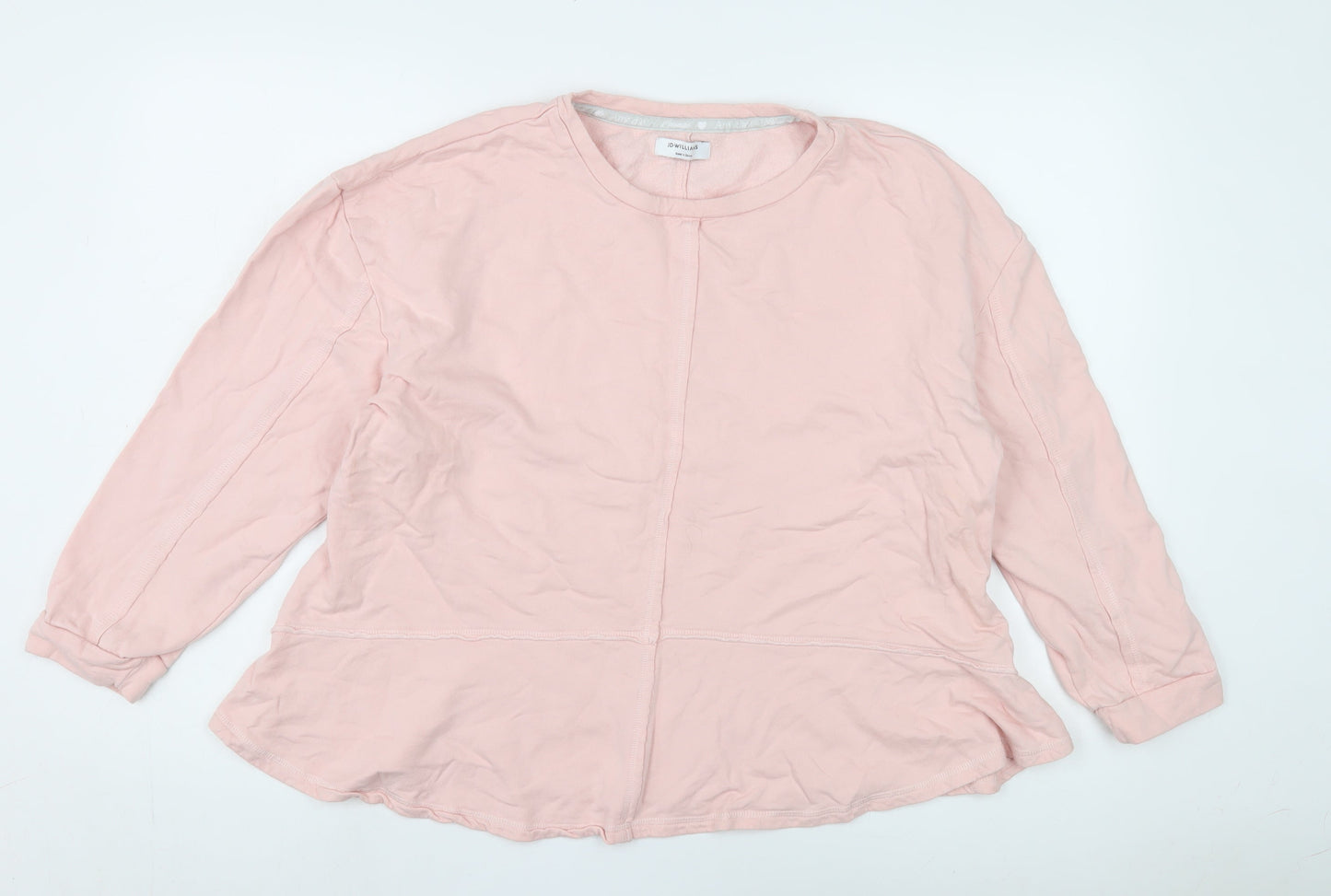 JD Williams Women's Pink Crew Neck Long Sleeve Top 14