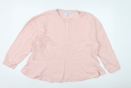 JD Williams Women's Pink Crew Neck Long Sleeve Top 14