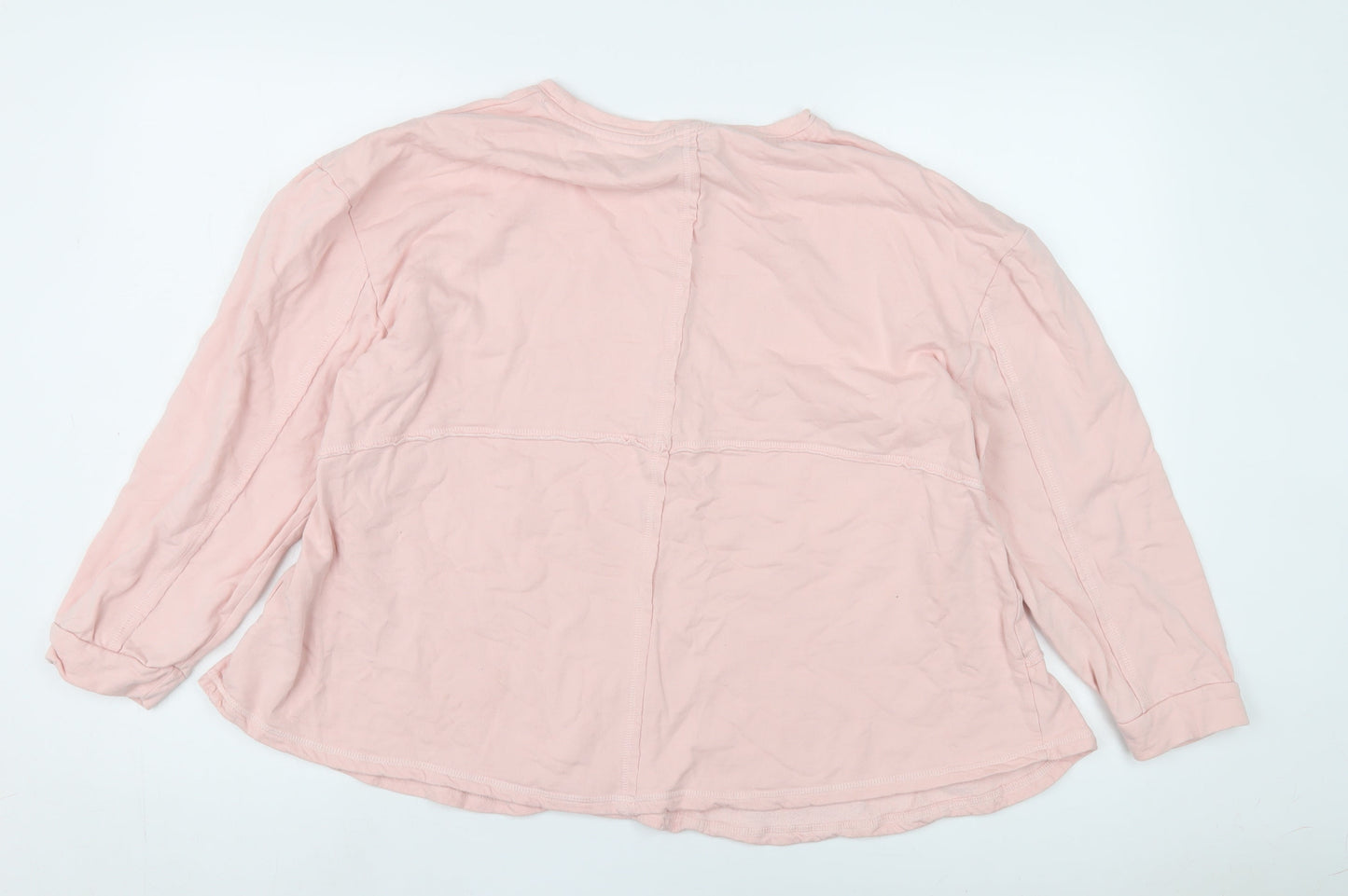 JD Williams Women's Pink Crew Neck Long Sleeve Top 14