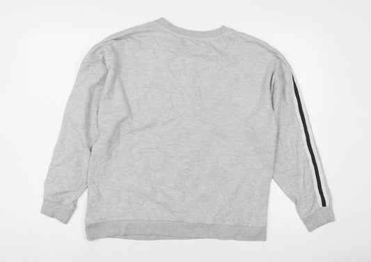 Disney Unisex Grey Mickey Long Sleeve T-Shirt Size 14