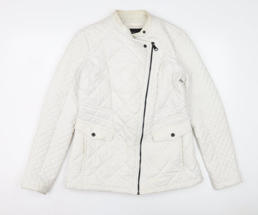 Marc New York Women's White Quilted Jacket, S, Casual