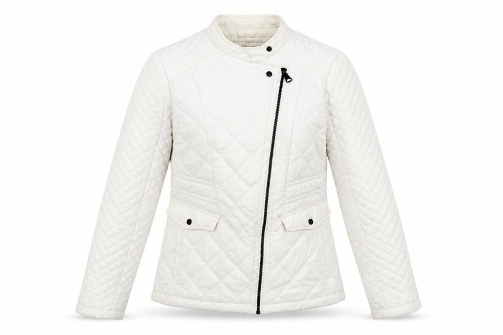Marc New York Women's White Quilted Jacket, S, Casual