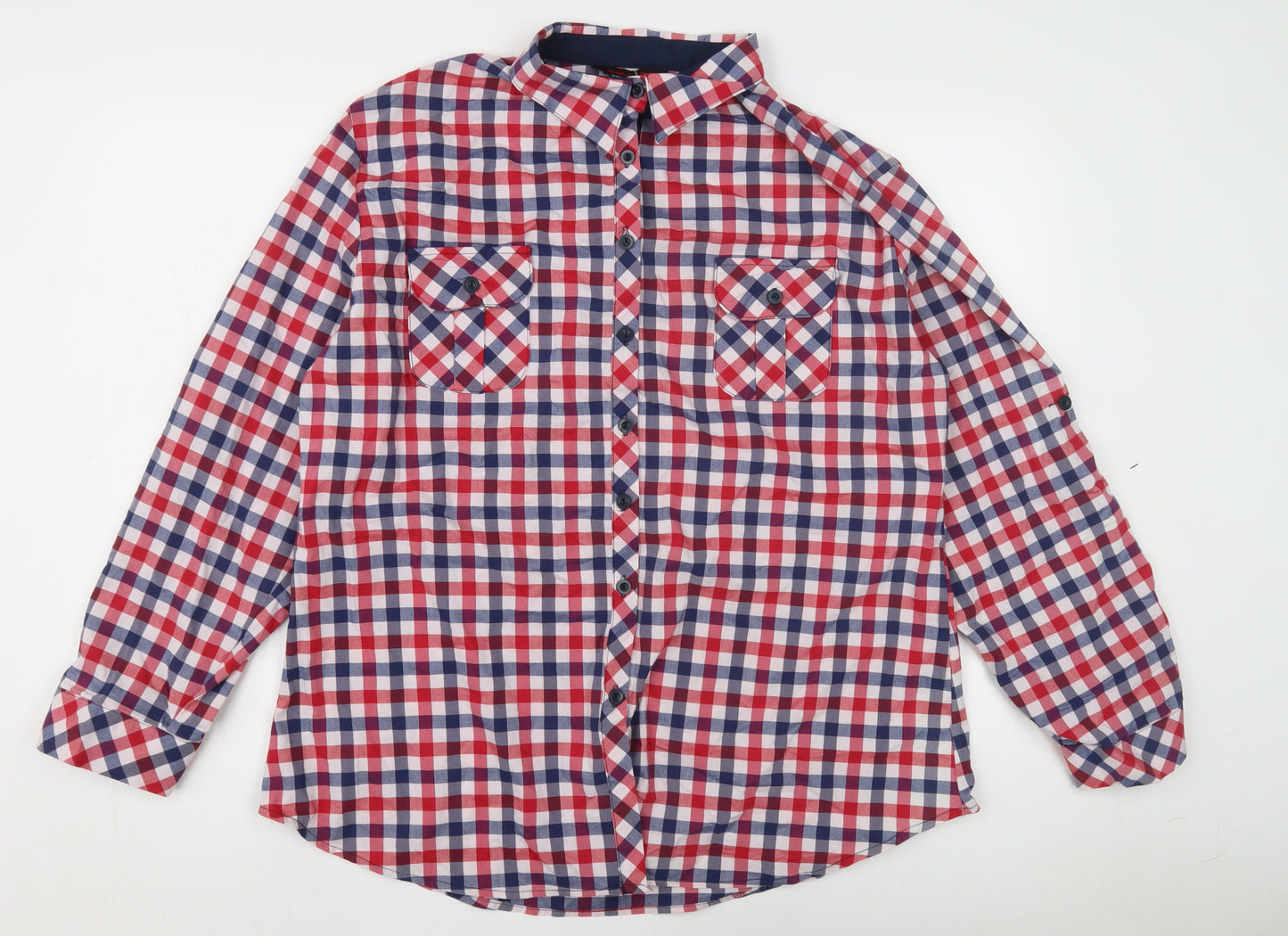 AMASRA Men's Multicoloured Check Long Sleeve Shirt