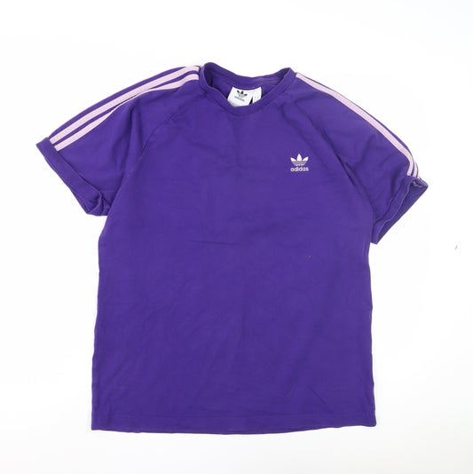 Adidas Unisex Purple T-Shirt M Casual Sportswear