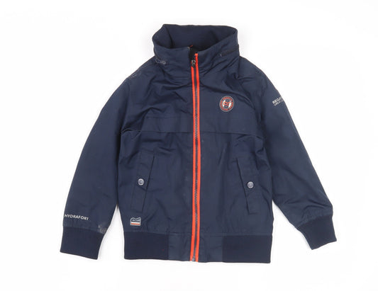 Regatta Boys Blue Bomber Jacket 5-6 Years Zip Casual