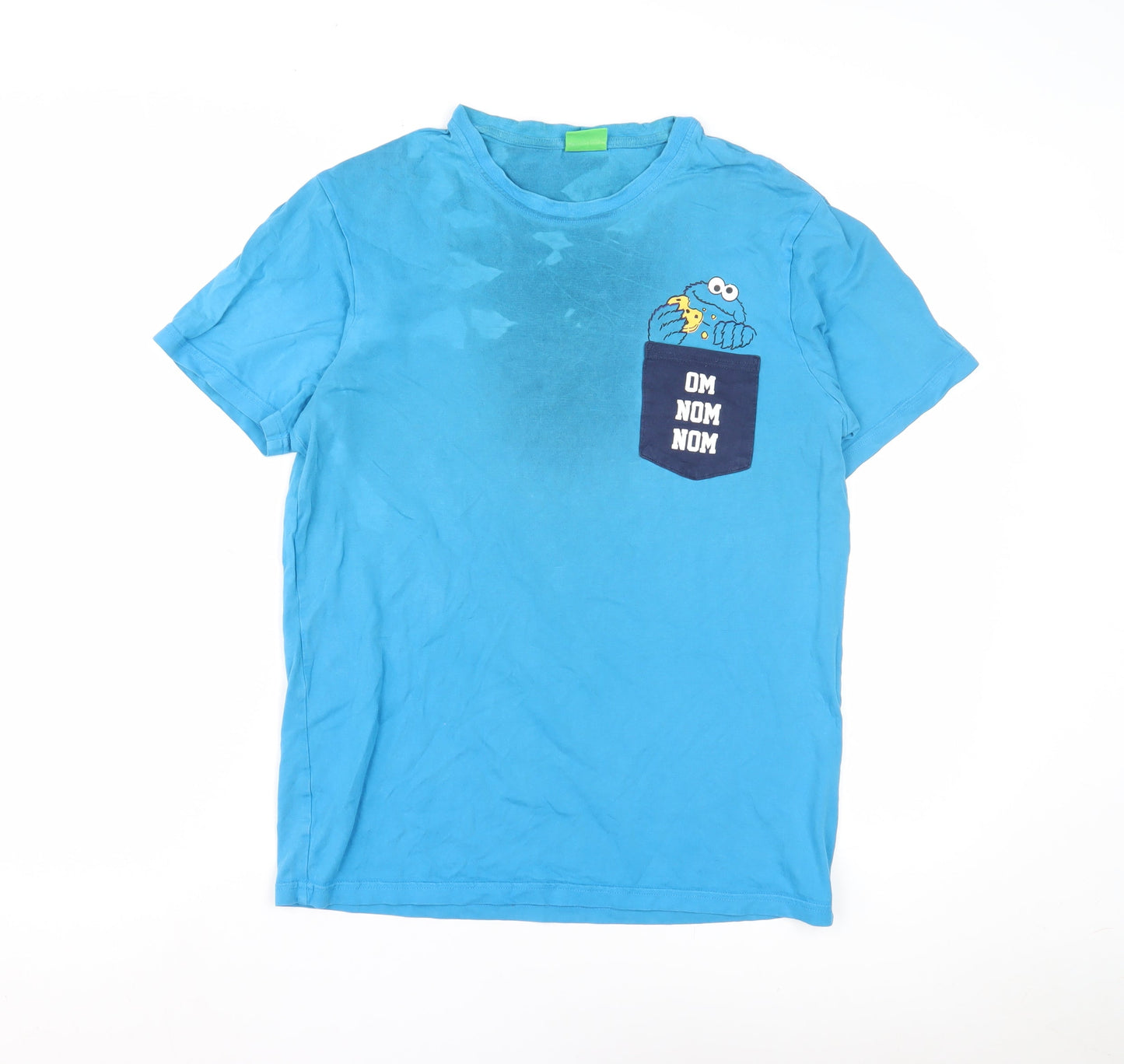 George Boys Blue Sesame Street T-Shirt, S, Graphic Print