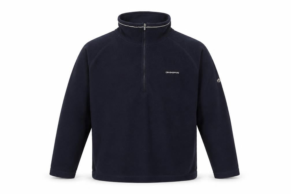 Mens UK M Regular Craghoppers Blue 1/4 Zip Sweatshirt