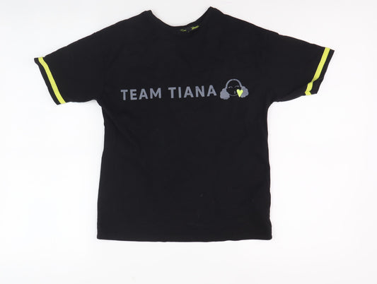 George Boys Black Graphic T-Shirt 7-8 Years