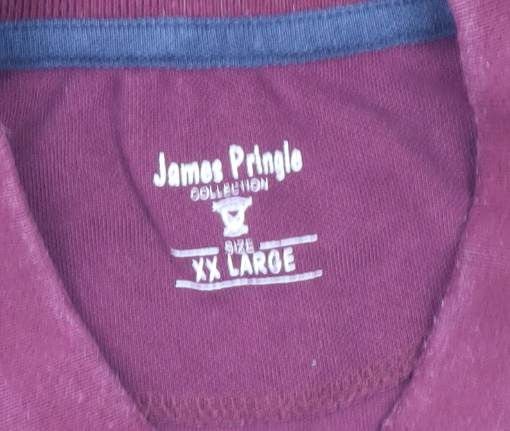 James Pringle Men's Red 2XL Polo Shirt