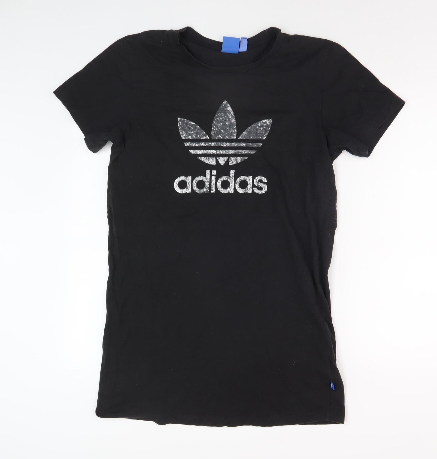 Adidas Women's Black T-Shirt, Size 12, Classic Sports Style