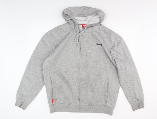 Slazenger Men's Grey XL Full Zip Hoodie