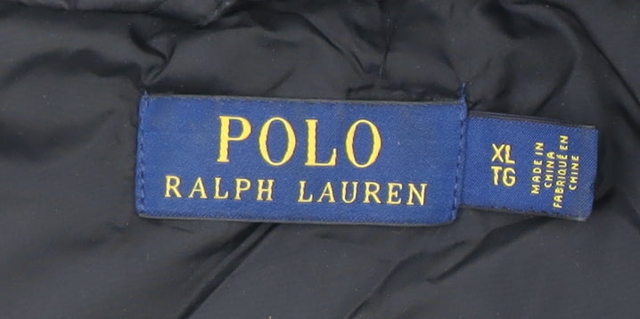Polo Ralph Lauren Men's XL Black Grey Puffer Jacket