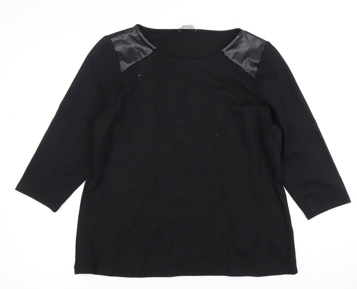 Marks and Spencer Black 3/4 Sleeve Blouse Size 18