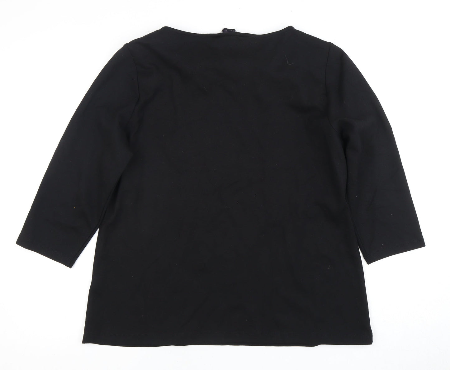 Marks and Spencer Black 3/4 Sleeve Blouse Size 18
