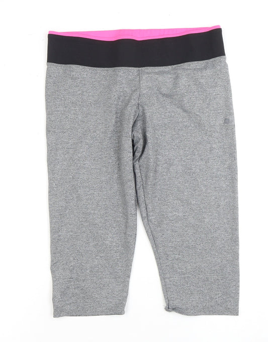 Oxylane Women's Grey Athletic Shorts Size 16