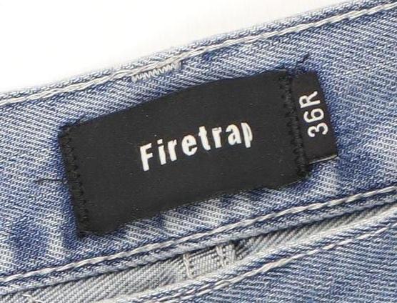 Firetrap Men's Light Blue Straight Jeans, 36