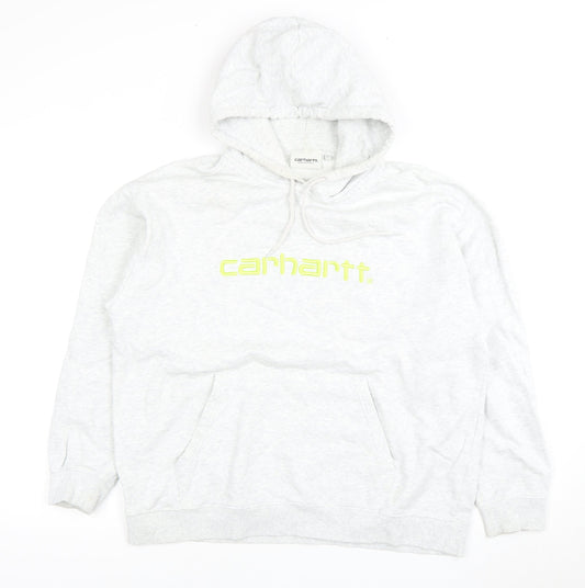 Carhartt Men's Grey Pullover Hoodie L Large
