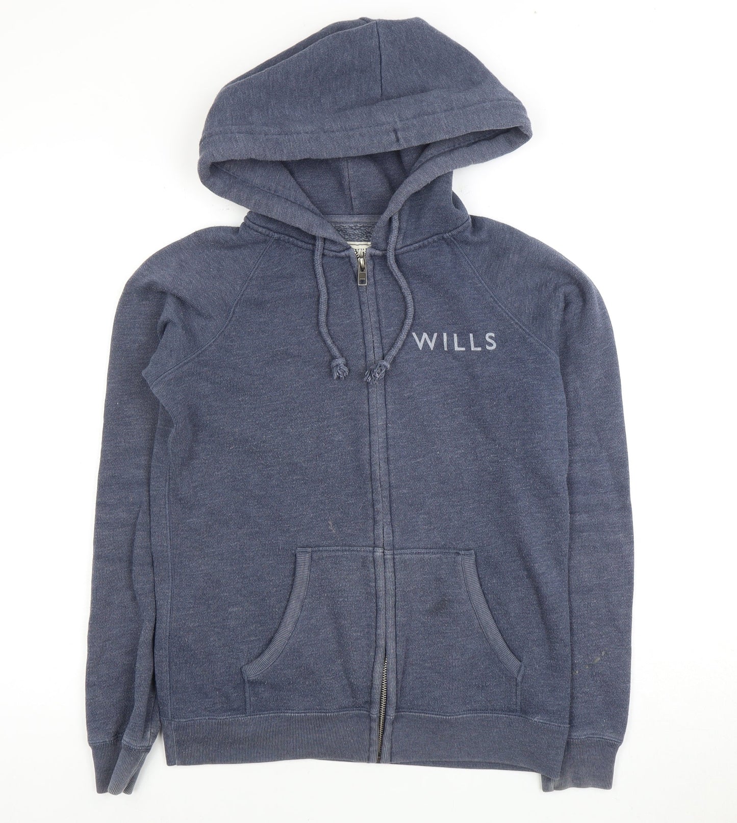 Jack Wills Women's Grey Full Zip Hoodie Size 10