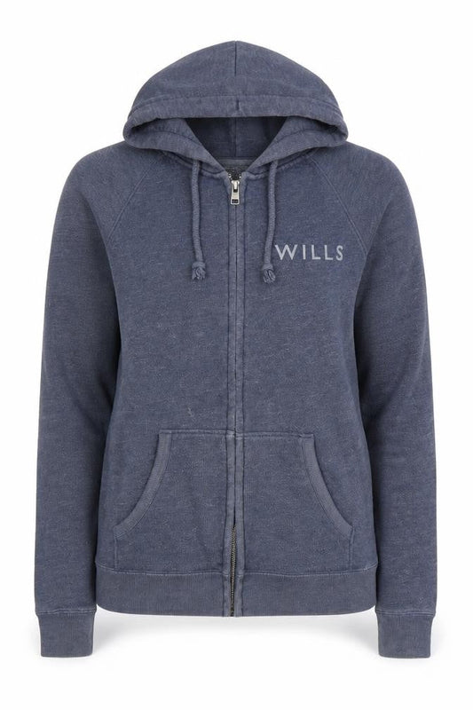 Womens UK 10 Regular Jack Wills Grey Full Zip Hoodie