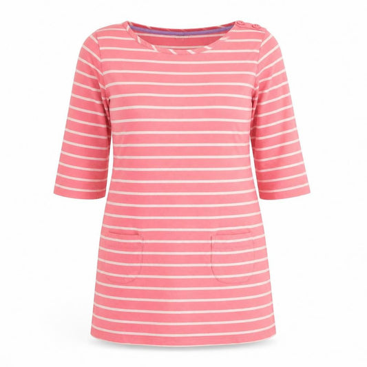 Womens UK Size 12 Boden Pink 100% Cotton Shirt
