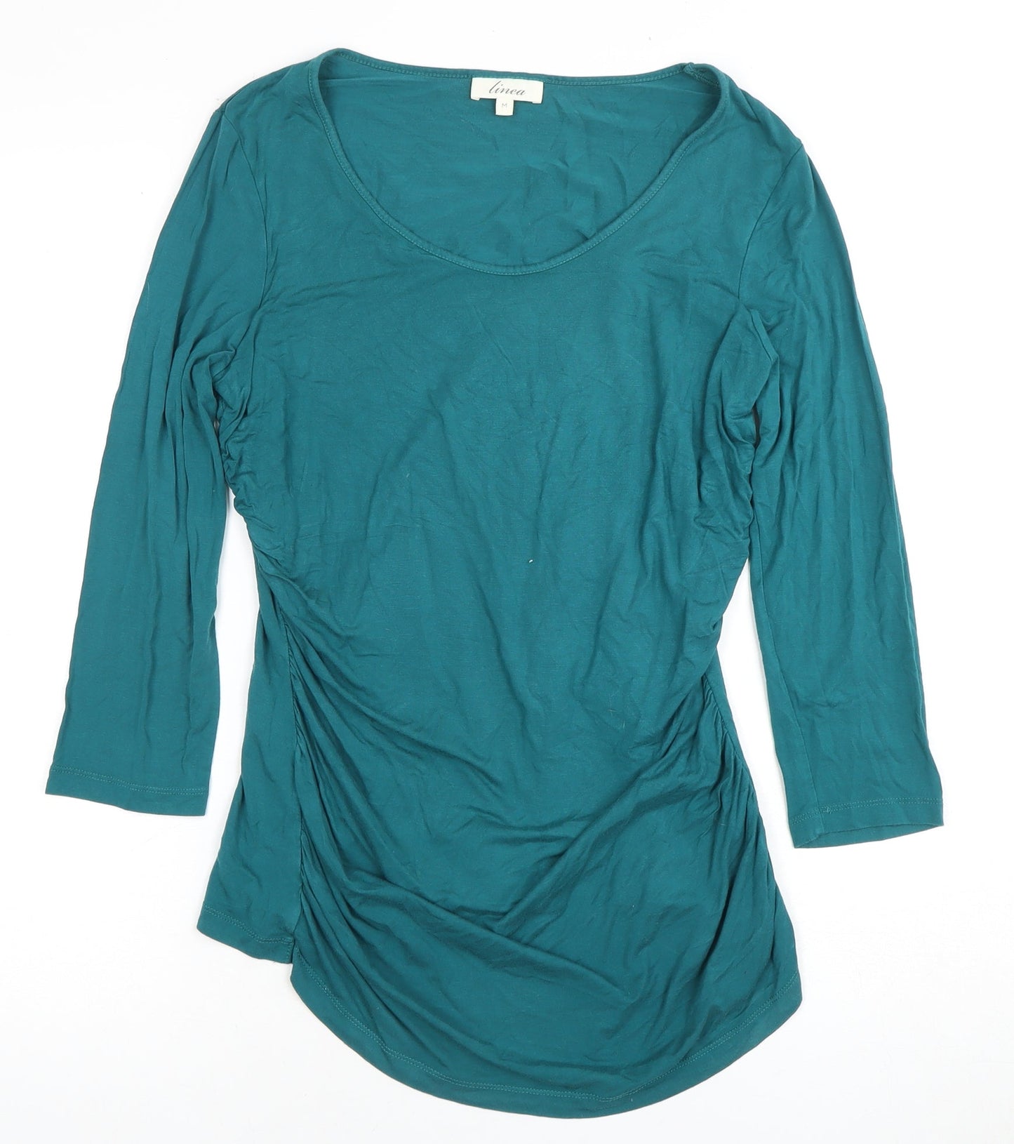 Linea Women's Green 3/4 Sleeve Top, Size M