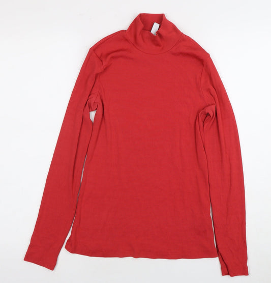 Red & Other Stories Women’s M High Neck Long Sleeve Top