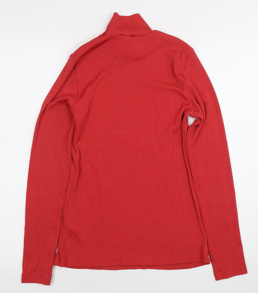 Red & Other Stories Women’s M High Neck Long Sleeve Top