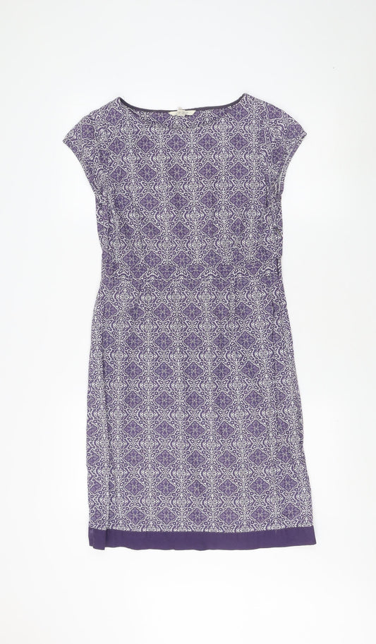 White Stuff Women’s Purple Shift Dress, Size 8