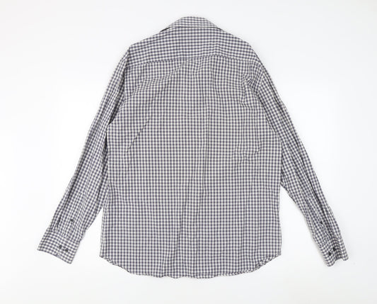 Jeff Banks Men's Multicoloured Check Shirt L