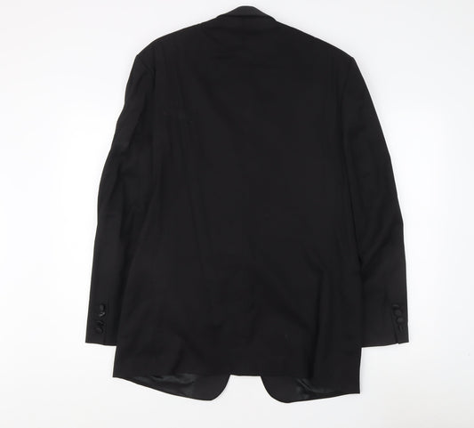 Pierre Cardin Men's Black Wool Tuxedo Blazer Size L Formal