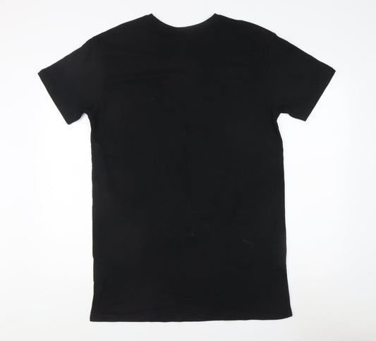 Disney Teens Black Bambi T-Shirt Size 12 Crew Neck