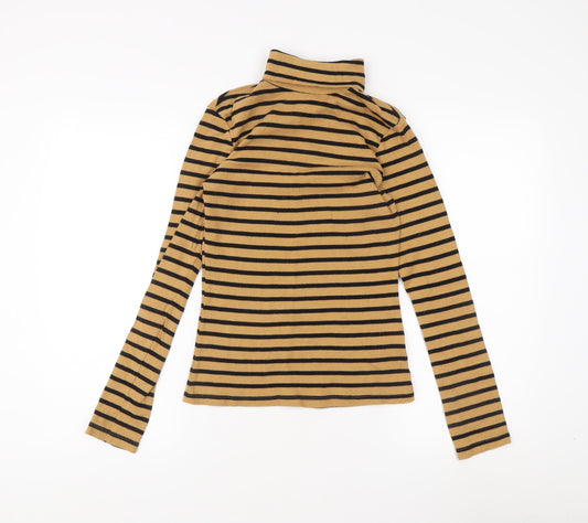 Brave Soul Women's Brown & Black Striped Tunic L