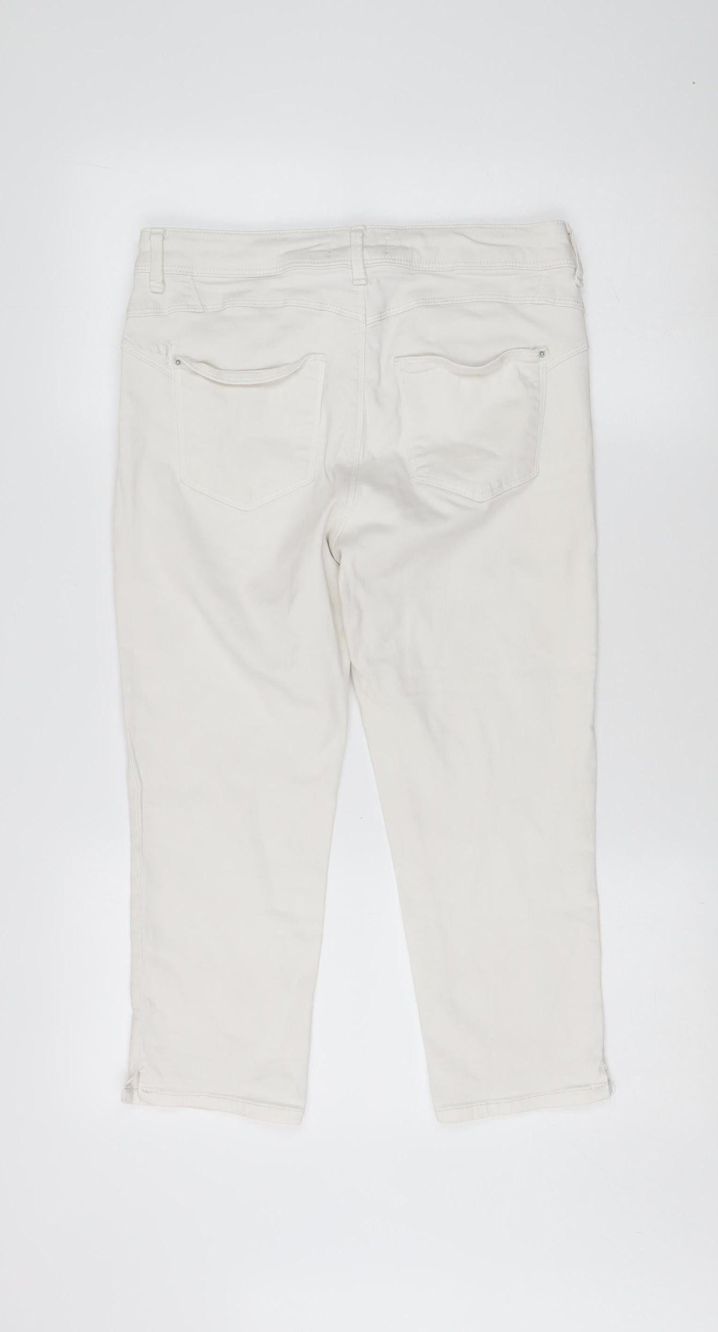 Marks and Spencer Women's Ivory Stretch Jeans Size 12