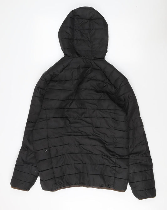 Only & Sons Men's Black Puffer Jacket, Size M, Casual Wear