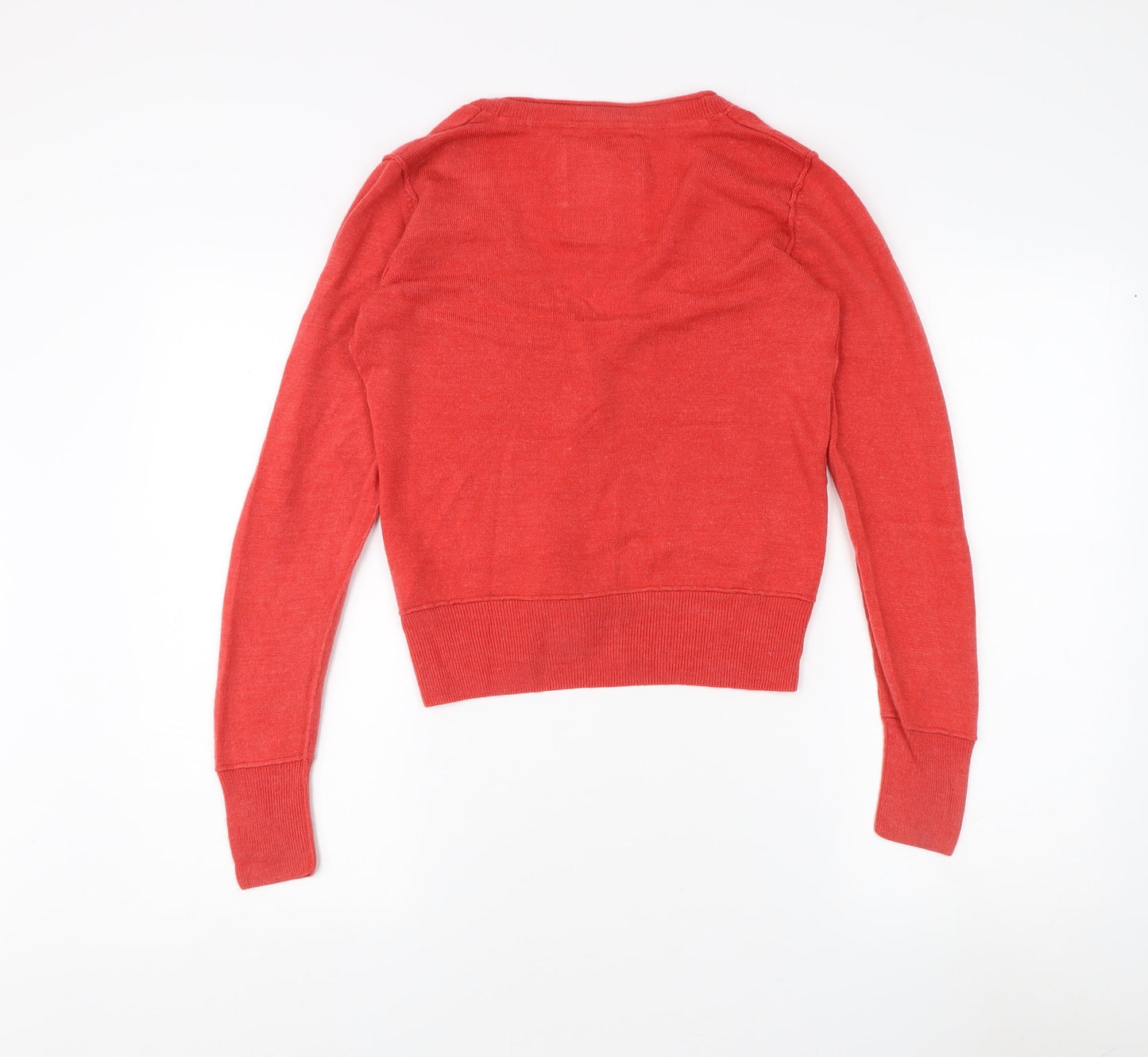SoulCal Women’s Red V-Neck Cardigan Size 12