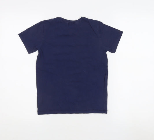 United Colors of Benetton Boys Blue T-Shirt 8-9 Years