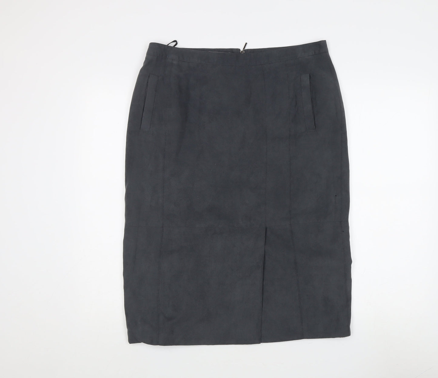 Laura Ashley Women's Black Midi Pencil Skirt, UK 14