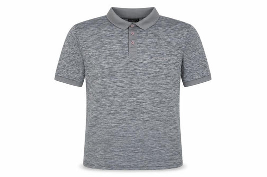 McKenzie Men's Grey Polo Shirt, Size L, Short Sleeve